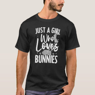 Camiseta Coelhinho Bonito Para Meninas Raparigas Coelho Con