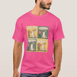 Camiseta Coelhinho Cheerful Motivado - Coelhinho Engraçado