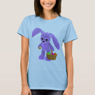 Camiseta Coelhinho da Páscoa com cesta