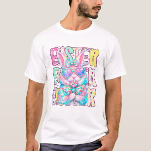 Camiseta Coelhinho da Páscoa Feliz Laço Coquete Dia da Pásc