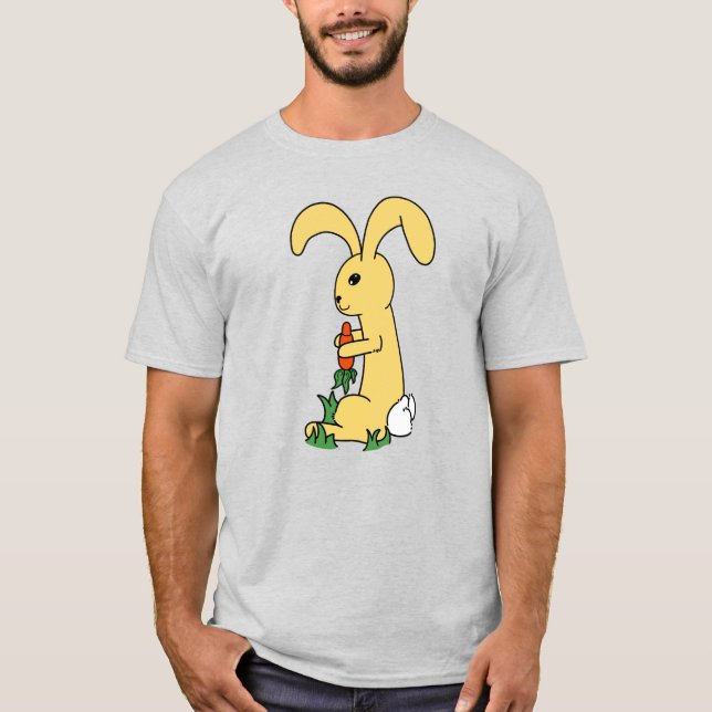Camiseta Coelhinho De Cartoon Amarelo Grande E Cujo Cartoon (Frente)