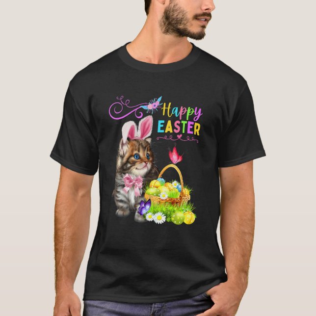 Camiseta Coelhinho De Gato De Gato De Gato De Gato E Felzs  (Frente)