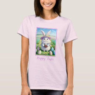 Camiseta Coelhinho de Páscoa bonito 01
