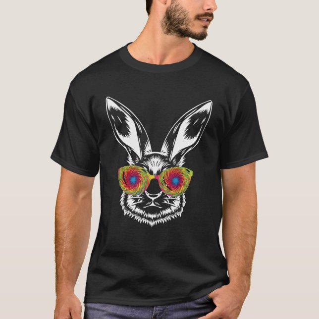 Camiseta Coelhinho de Páscoa Rostos de Páscoa legal 2 (Frente)
