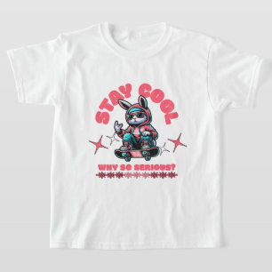 Camiseta Coelhinho de Skateboard legal
