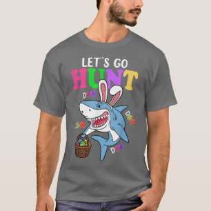Camiseta Coelhinho De Tubarão Engraçado Deixa-Se Ir Captura
