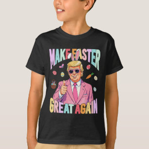 Camiseta Coelhinho engraçado da Páscoa Trum Faça a Páscoa G