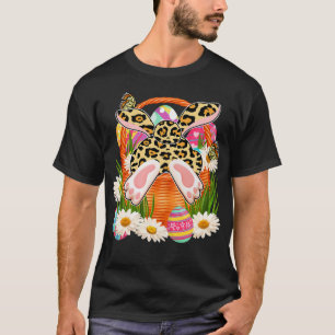 Camiseta Coelhinho Escondendo-Se Em Flor De Ovos De Páscoa