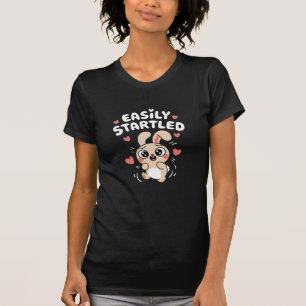 Camiseta Coelhinho Fácil De Arrastar: Adoravelmente Ansioso