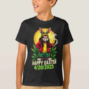 Camiseta Coelhinho Feliz Páscoa Maconha