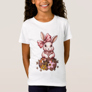 Camiseta Coelhinho Floral Chinoiserie - Dentes De Coelho Ro