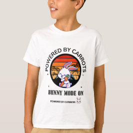Camiseta Coelhinho Fofo Abraçando Cenoura Pôr do S