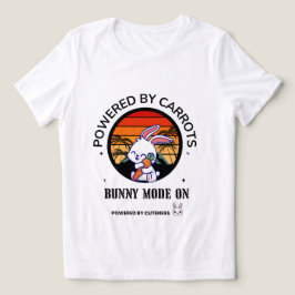 Camiseta Coelhinho Fofo Abraçando Cenoura Pôr do S