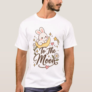 Camiseta Coelhinho Fofo Para a Lua