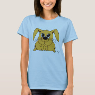 Camiseta Coelhinho Gordo Bonito Mulher Bebê T Shirt
