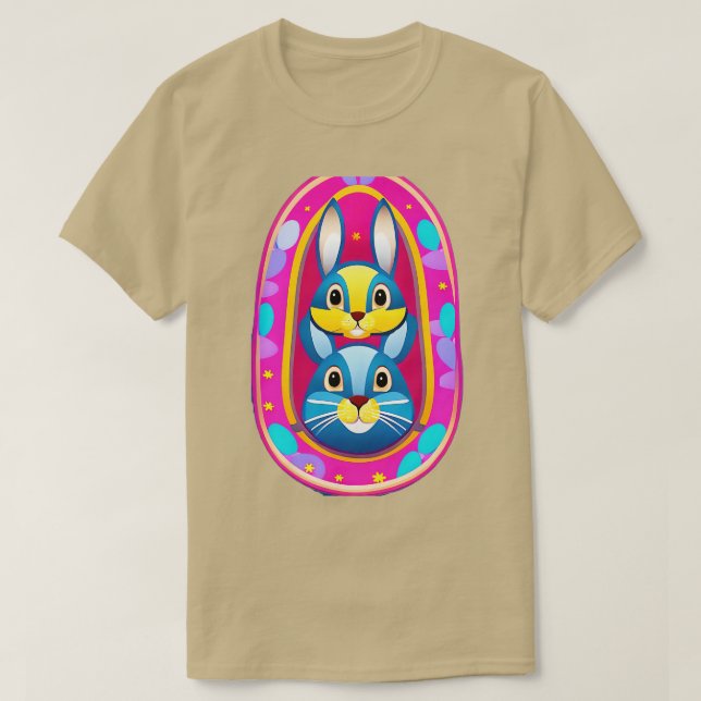 Camiseta Coelhinhos Bonitos (Frente do Design)