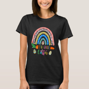 Camiseta Coelhinhos da 5 mais fina Boho Rainbow Happy E
