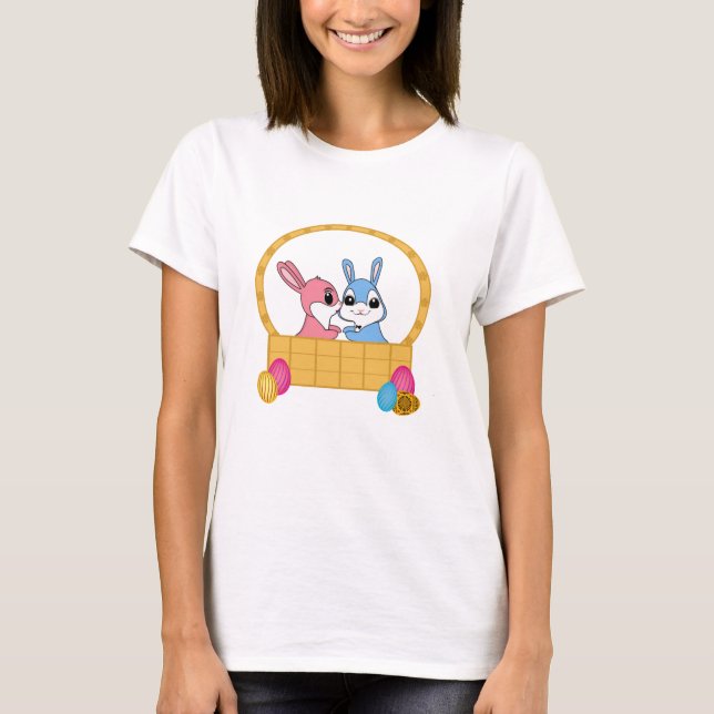Camiseta Coelhinhos da Páscoa (Frente)
