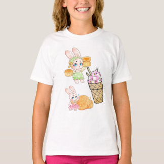 Camiseta Coelhinhos do Festival de outono de médio com Moon