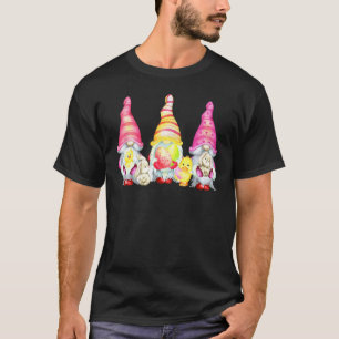 Camiseta Coelhinhos e Patos do Jardim dos Gnomos da Páscoa