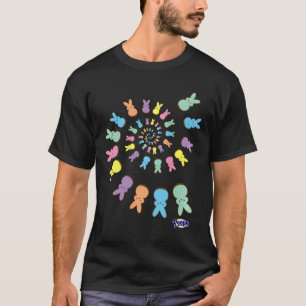 Camiseta Coelhinhos Espiral Colorido De Coelhinhos Açucarad
