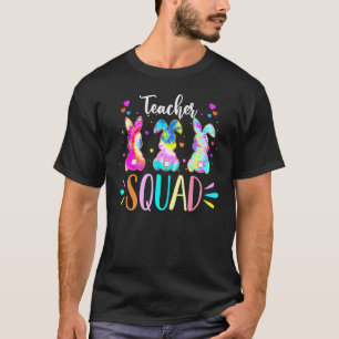 Camiseta Coelhinhos Fofo de Páscoa Equipe de Professores Gr
