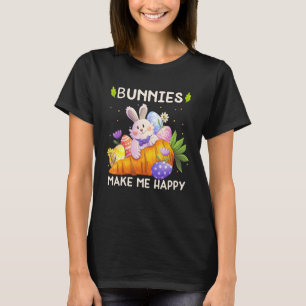 Camiseta Coelhinhos Me Fazem Brincadeiras Felizes Meninas M