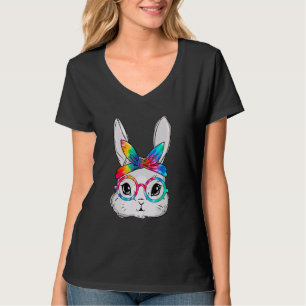 Camiseta Coelhinhos Óculos Solares Colados Tie Óculos Fósfo