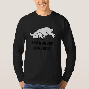 Camiseta Coelho 50 Com Fome 50 Cansados Pai Bunny Mãe