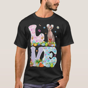 Camiseta Coelho Amado Gato Sphynx & Cesta de Ovo de Páscoa