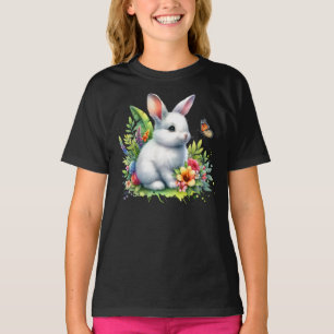 Camiseta Coelho Animal de Fazenda Bebê Clipart de Sublimaçã