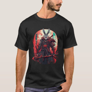 Camiseta Coelho Arte Japonês Ninja Ukiyo e Anime Estilo Sam