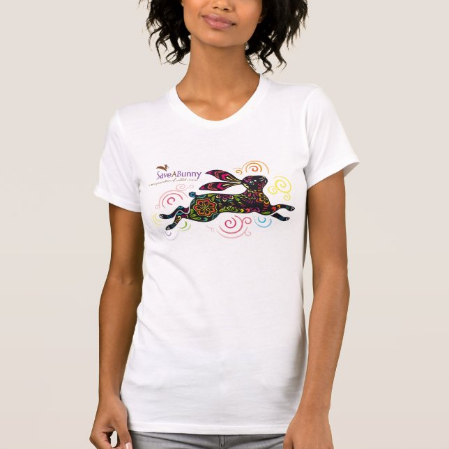 Camiseta Coelho artístico (Frente)
