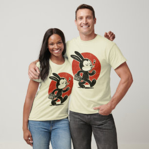Camiseta Coelho Assobiando Vintage – Desenho Animado Retrô