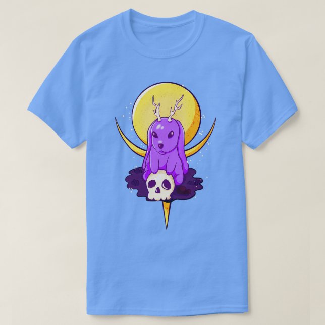 Camiseta Coelho Assustador com Gótico oculto (Frente do Design)