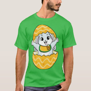 Camiseta Coelho-bebê com Banda-Pacificadora e Ovo