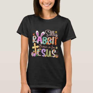 Camiseta Coelho bobo a páscoa é para jesus coelho fofo