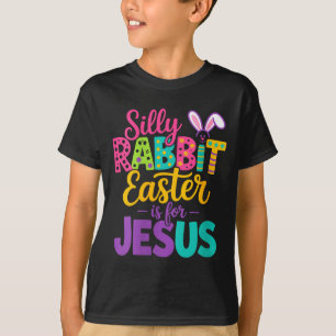 Camiseta Coelho Bobo Feminino Páscoa é para Jesus Engraçado