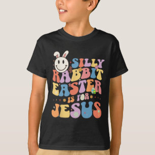 Camiseta Coelho Bobo Páscoa é Para Jesus Coelho Fofo Cristo