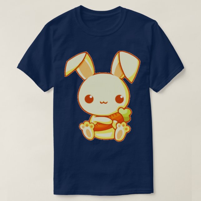 Camiseta Coelho bonito (Frente do Design)