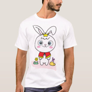 Camiseta Coelho bonito de desenho animado