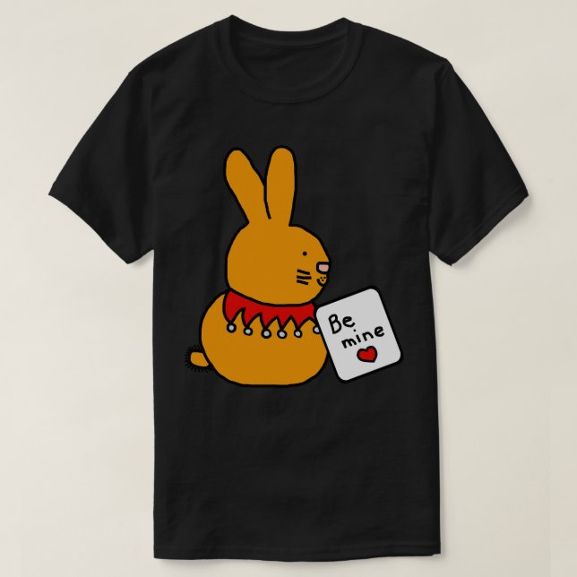 Camiseta Coelho Bonito diz ser meu no Dia de os namorados (Frente do Design)