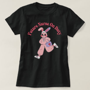 Camiseta Coelho Bonito Enfermeira Futuro De Plantão