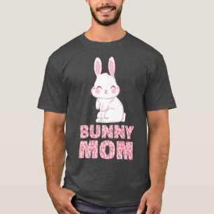 Camiseta Coelho Bonito Leopardo Coelhinho Mãe Dia de as mãe