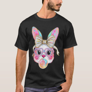 Camiseta Coelho Bonito Rosto Cara Tie Dye Gles Garota Feliz
