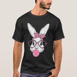 Camiseta Coelho Bonito Rosto Com Bandana