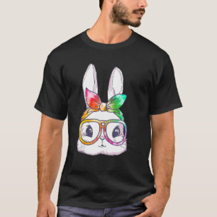 Camiseta Coelho Bonito Rosto Rosto Leopardo Óculos Fósforo