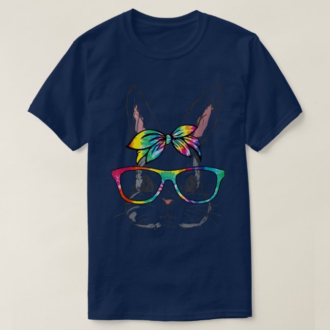 Camiseta Coelho Bonito Vestindo Óculos Secos Felizes Ea (Frente do Design)