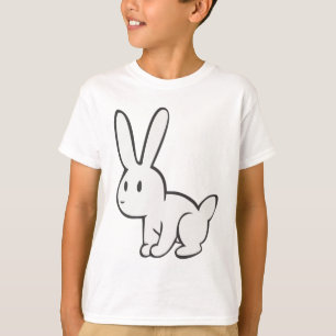 Camiseta Coelho branco novo e bonito