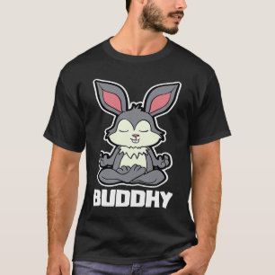 Camiseta Coelho Bunny Buddhy Yoga Posição Animal Vintage F